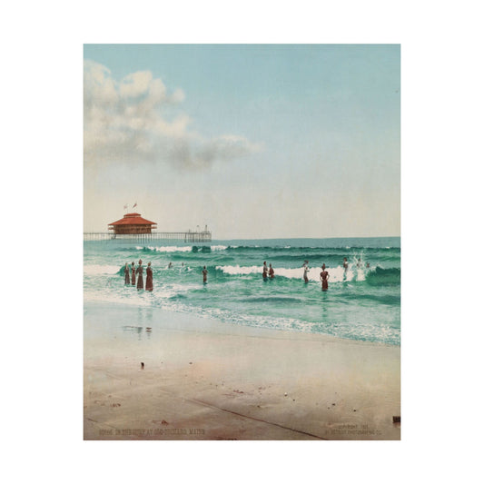 Vintage 1901 Old Orchard Bathers Poster