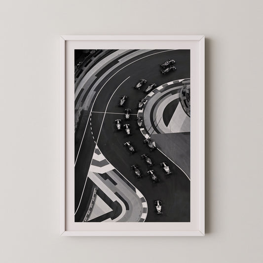 white frame