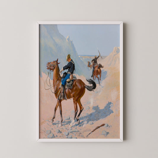 white frame