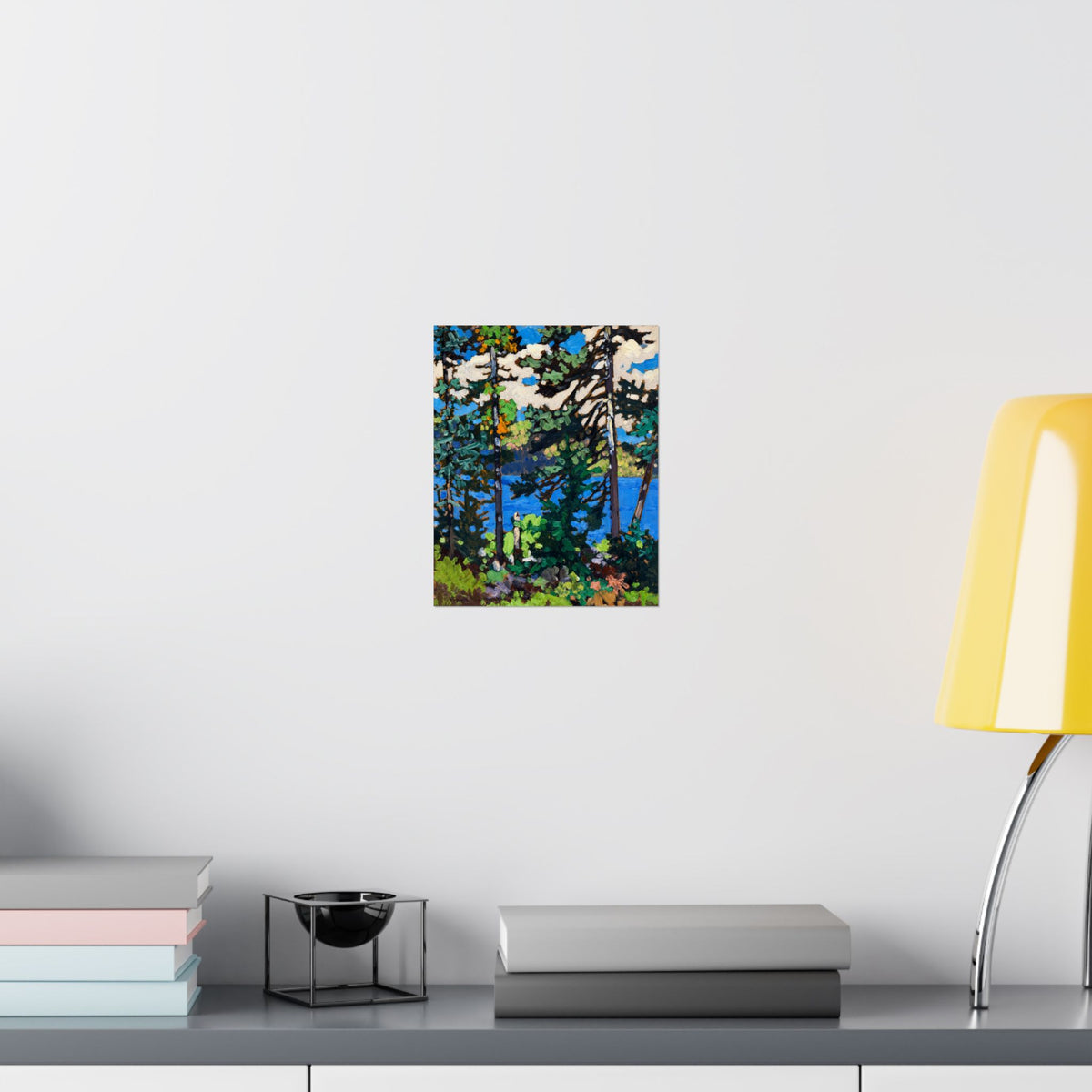 British Terraced Houses Matte Vertical Poster — Charming Street Scene Wall Art
