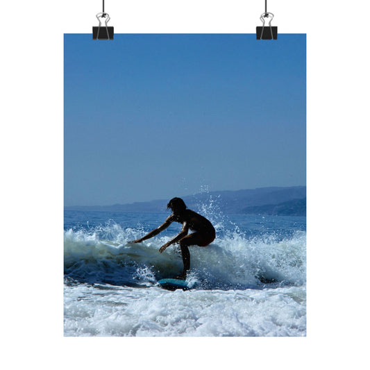 Matte Vertical Poster — Weathered Americana Roadside Print