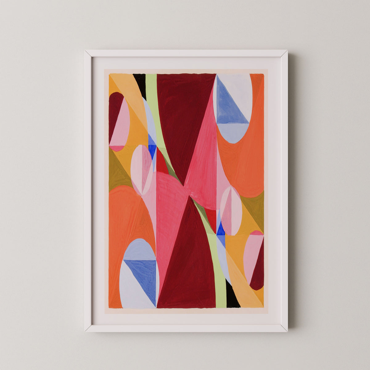 white frame