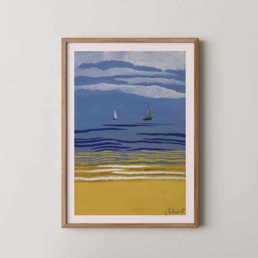 light brown frame
