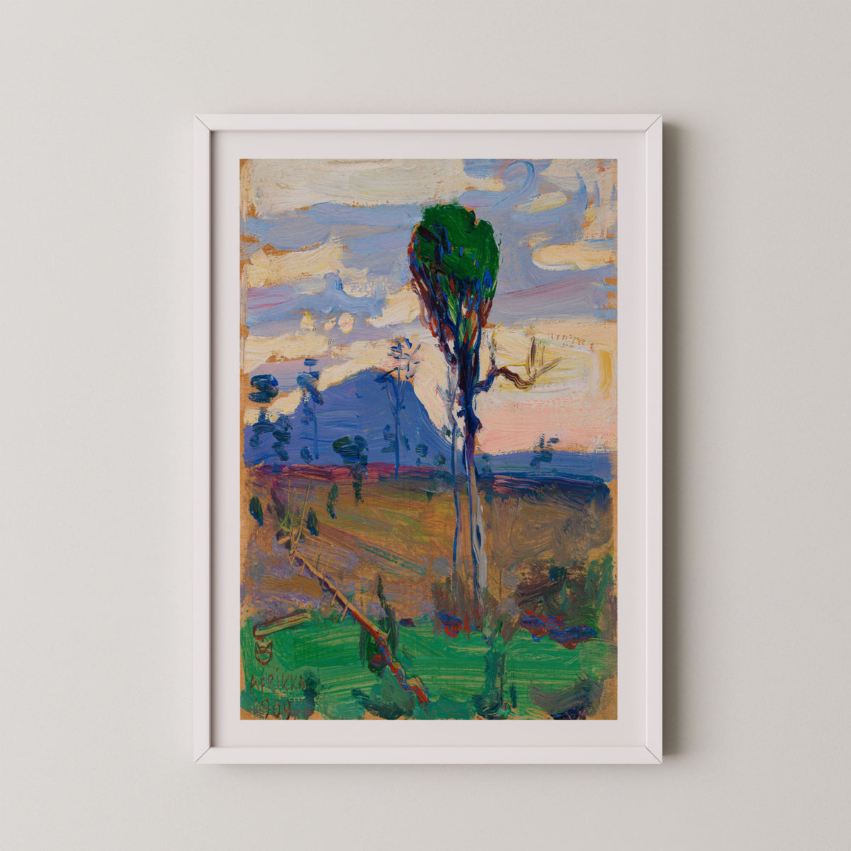 white frame
