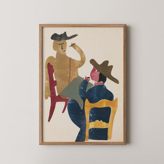 light brown frame