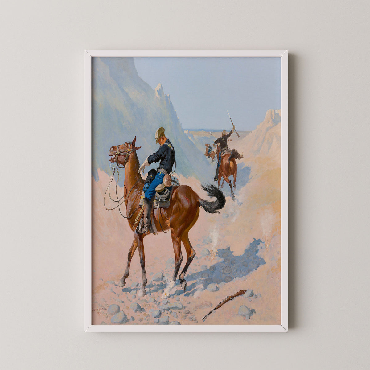 white frame
