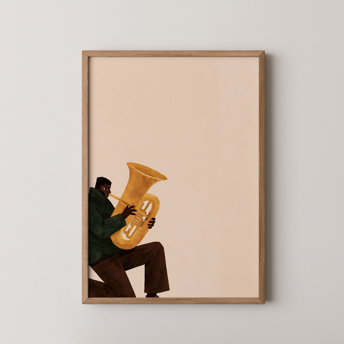 light brown frame 