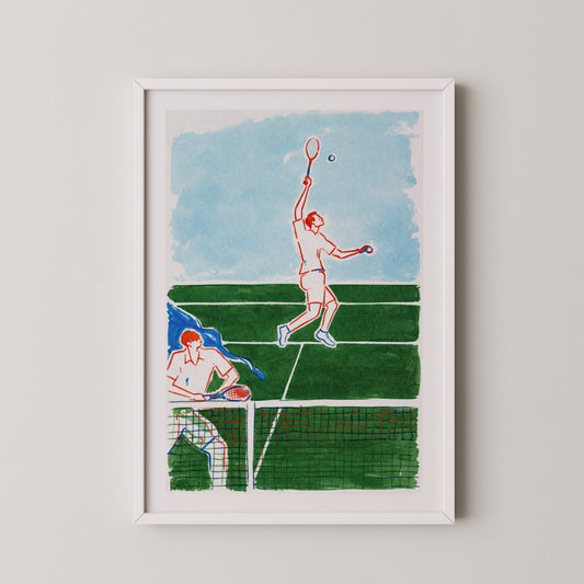 white frame